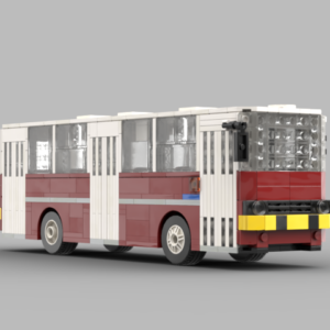 Ikarus 260.04 MPK Poznań – model kolekcjonerski z klocków (skala 1:40)