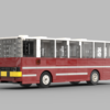 Ikarus 260.04 MPK Poznań – model kolekcjonerski z klocków (skala 1:40)