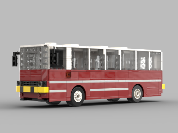 Ikarus 260.04 MPK Poznań – model kolekcjonerski z klocków (skala 1:40)