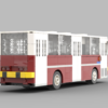 Ikarus 260.04 MPK Poznań – model kolekcjonerski z klocków (skala 1:40)