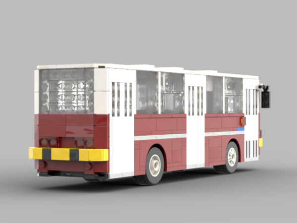 Ikarus 260.04 MPK Poznań – model kolekcjonerski z klocków (skala 1:40)