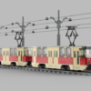 Konstal 105Na MPK Częstochowa – model z klocków (skala 1:35)