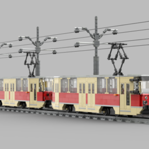 Konstal 105Na MPK Częstochowa – model z klocków (skala 1:35)