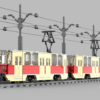 Konstal 105Na MPK Częstochowa – model z klocków (skala 1:35)