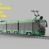 Moderus Gamma LF 04 AC BD MPK Poznań – model tramwaju z klocków kompatybilnych (88 cm, napęd)