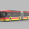 Elektryczny autobus przegubowy z Bielska-Białej – model z klocków (1:40)