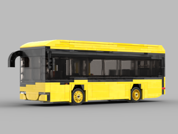 Model autobusu z klocków – 9-metrowy elektryk z Jeleniej Góry