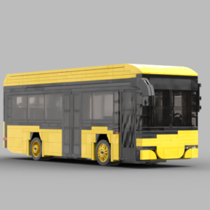 Model autobusu z klocków – 9-metrowy elektryk z Jeleniej Góry