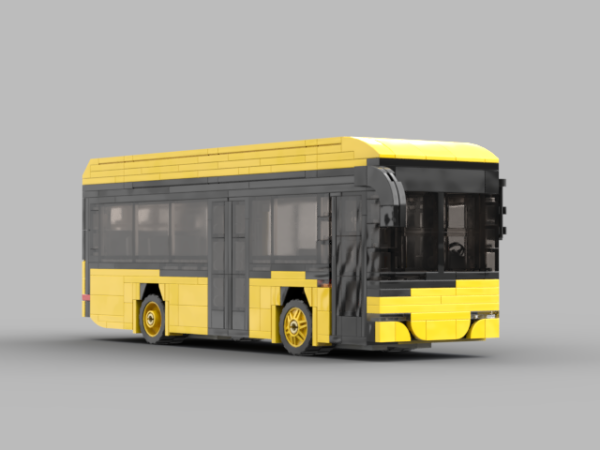 Model autobusu z klocków – 9-metrowy elektryk z Jeleniej Góry