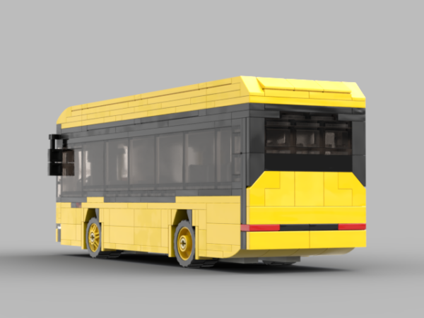 Model autobusu z klocków – 9-metrowy elektryk z Jeleniej Góry