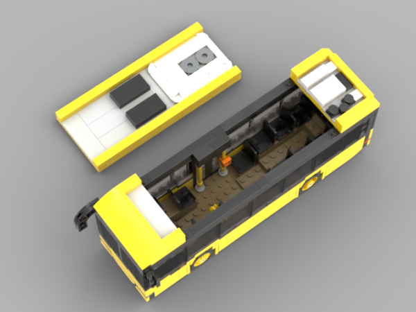 Model autobusu z klocków – 9-metrowy elektryk z Jeleniej Góry