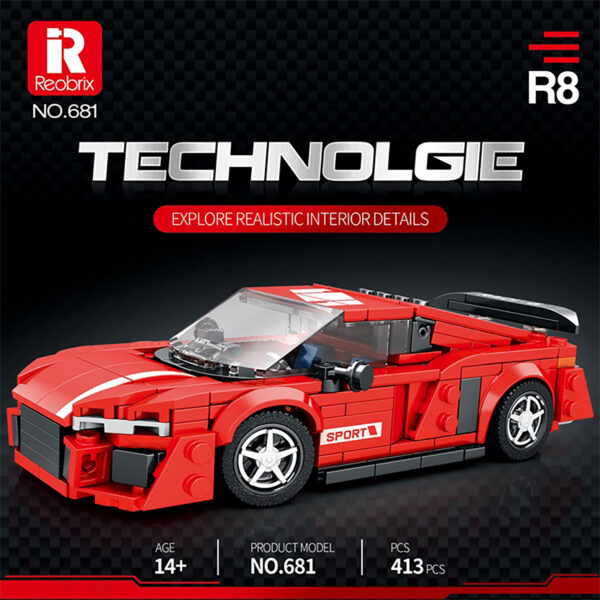 1 Reobrix 681 Sportowy samochód Audi R8