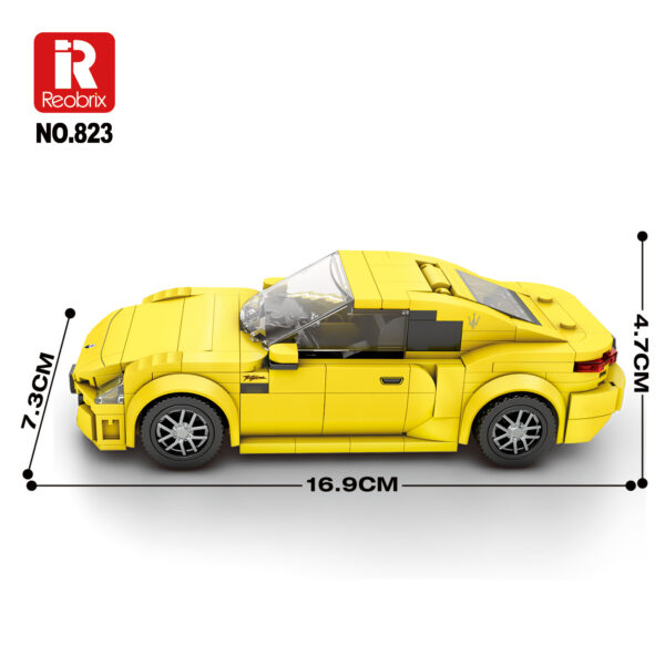 Reobrix 823 Samochód sportowy Maserati GranTurismo 2024 Yellow